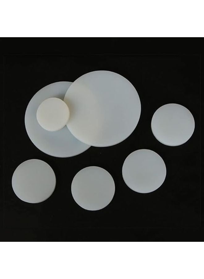 80mm 8mm Thick White Silicone Rubber Gasket Seals Shock Absorbing Pads for Plumbing Machinery 5Pcs - Image 2